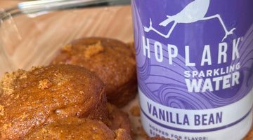 Pumpkin Muffins with Vanilla Bean & Simcoe Sparkling Water