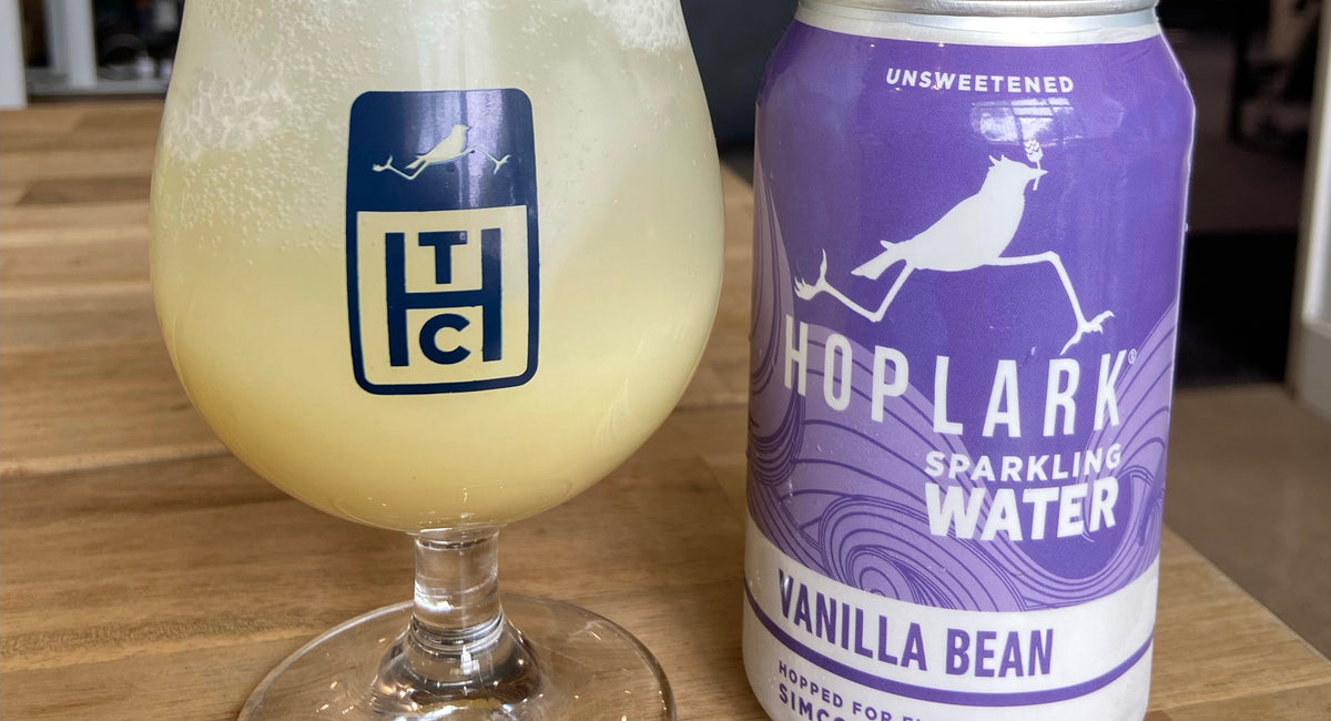 Vanilla Bean & Simcoe Sparkling Water from Hoplark