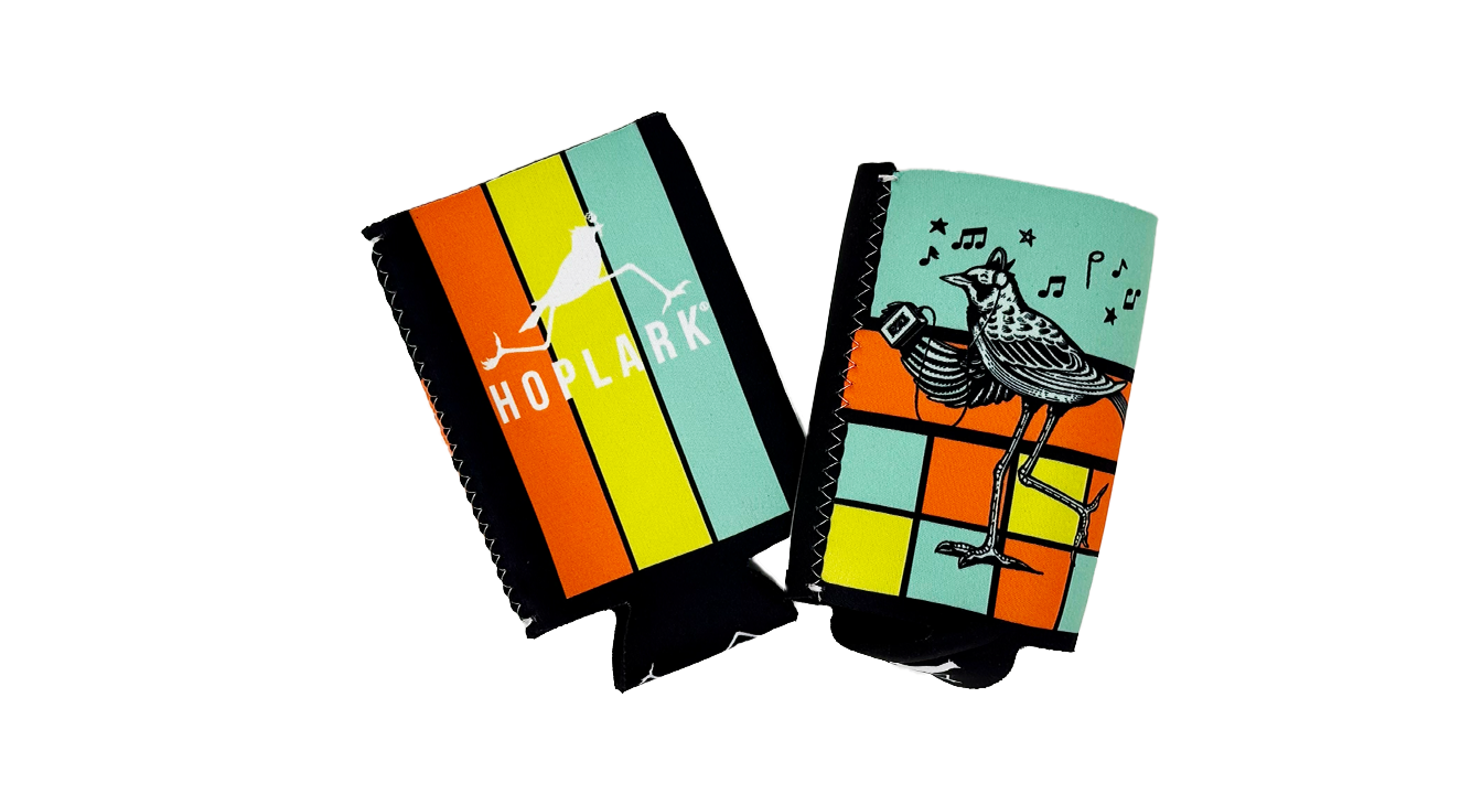 front and back of the 16oz can koozie